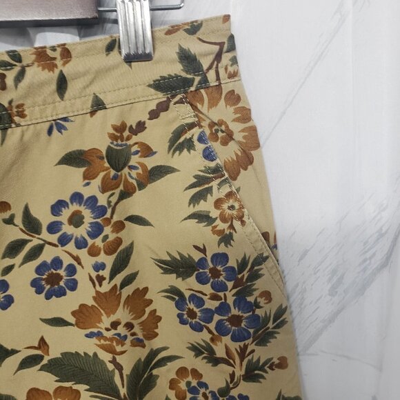 Lauren Ralph Lauren Floral Ankle Pants - Tan and Brown - Picture 4 of 13